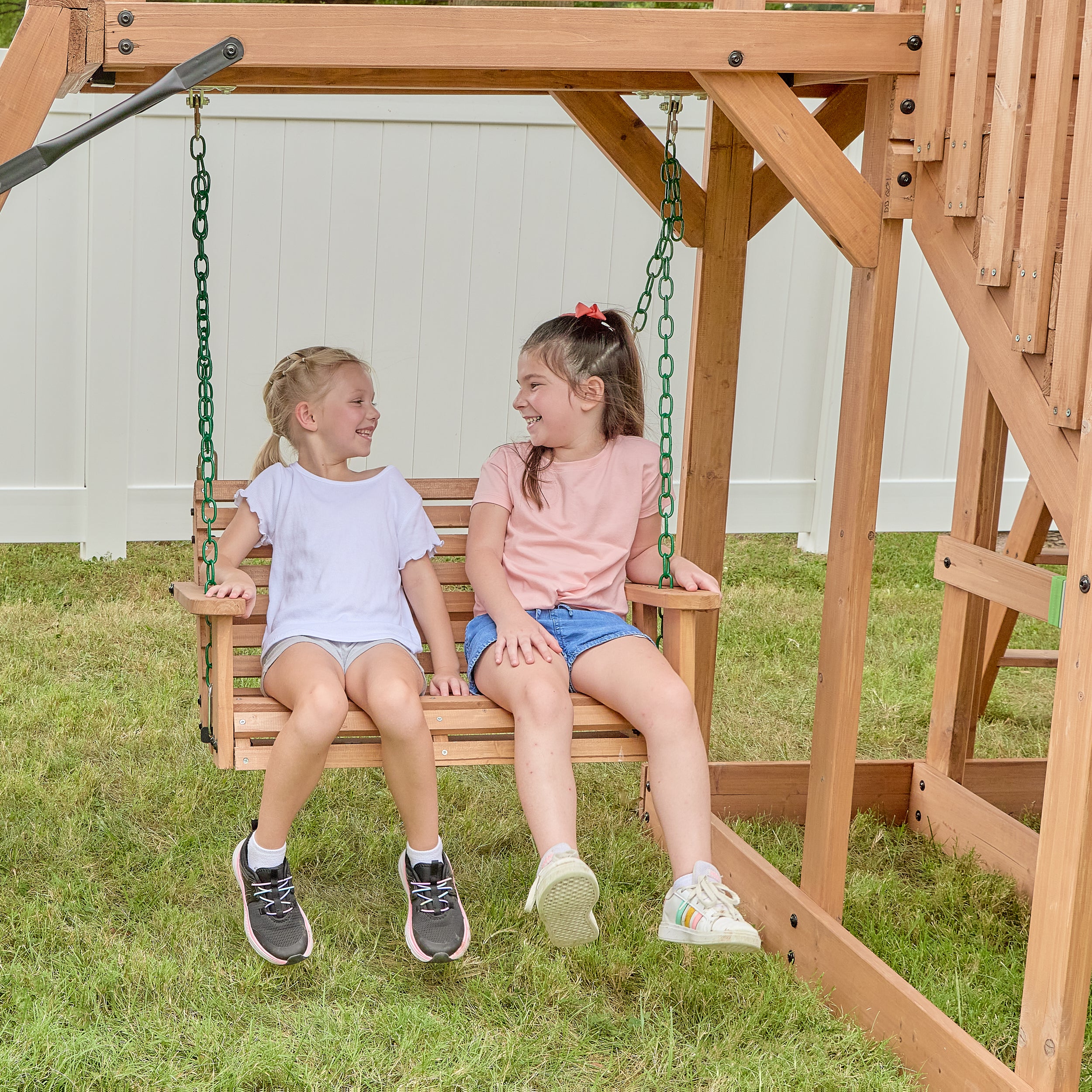 Caribbean Wooden Swing Set for Kids - Backyard Discovery