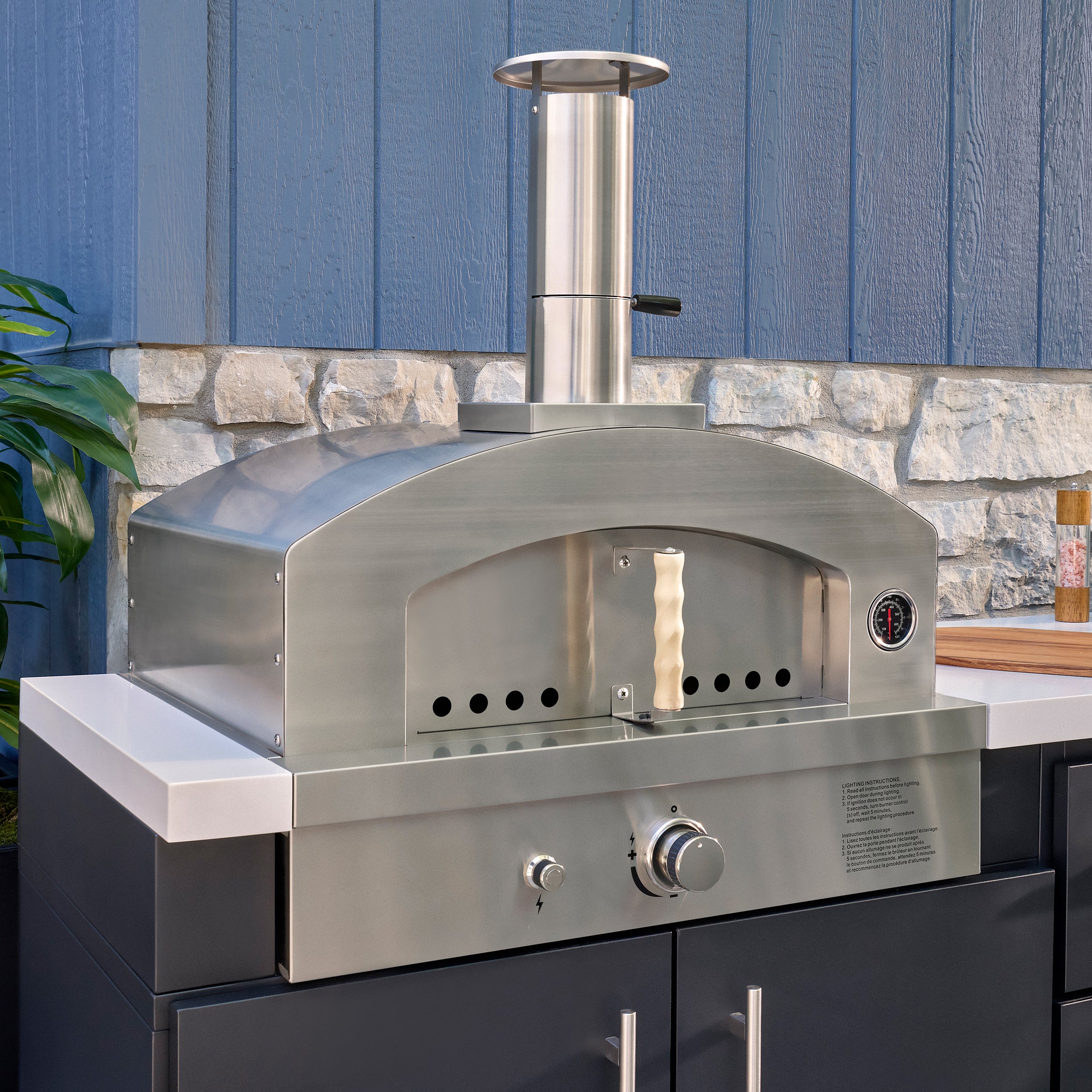 Emory Corner Outdoor Kitchen Island - Combo