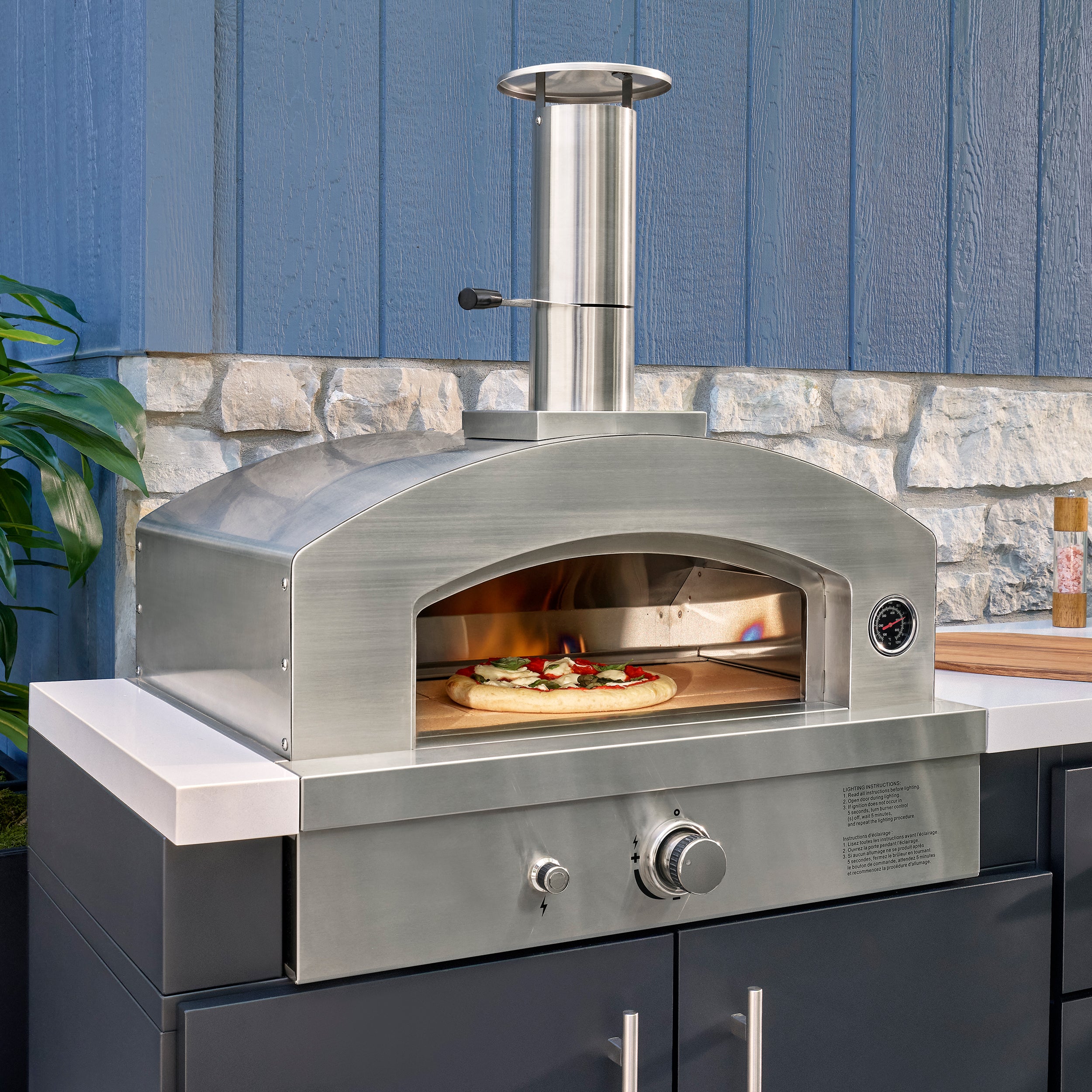 Emory Corner Outdoor Kitchen Island - Combo