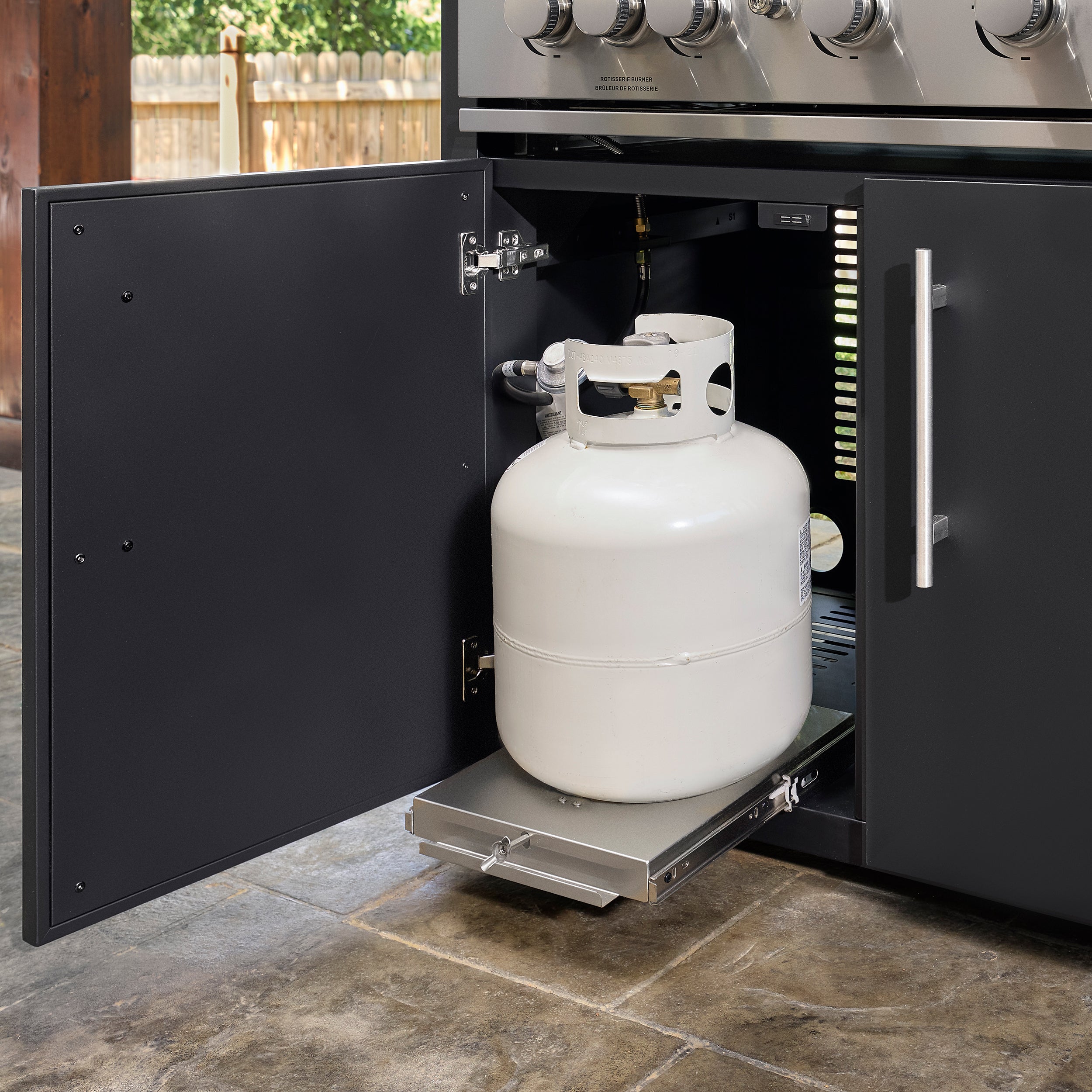 Emory Corner Outdoor Kitchen Island and Bar – Left