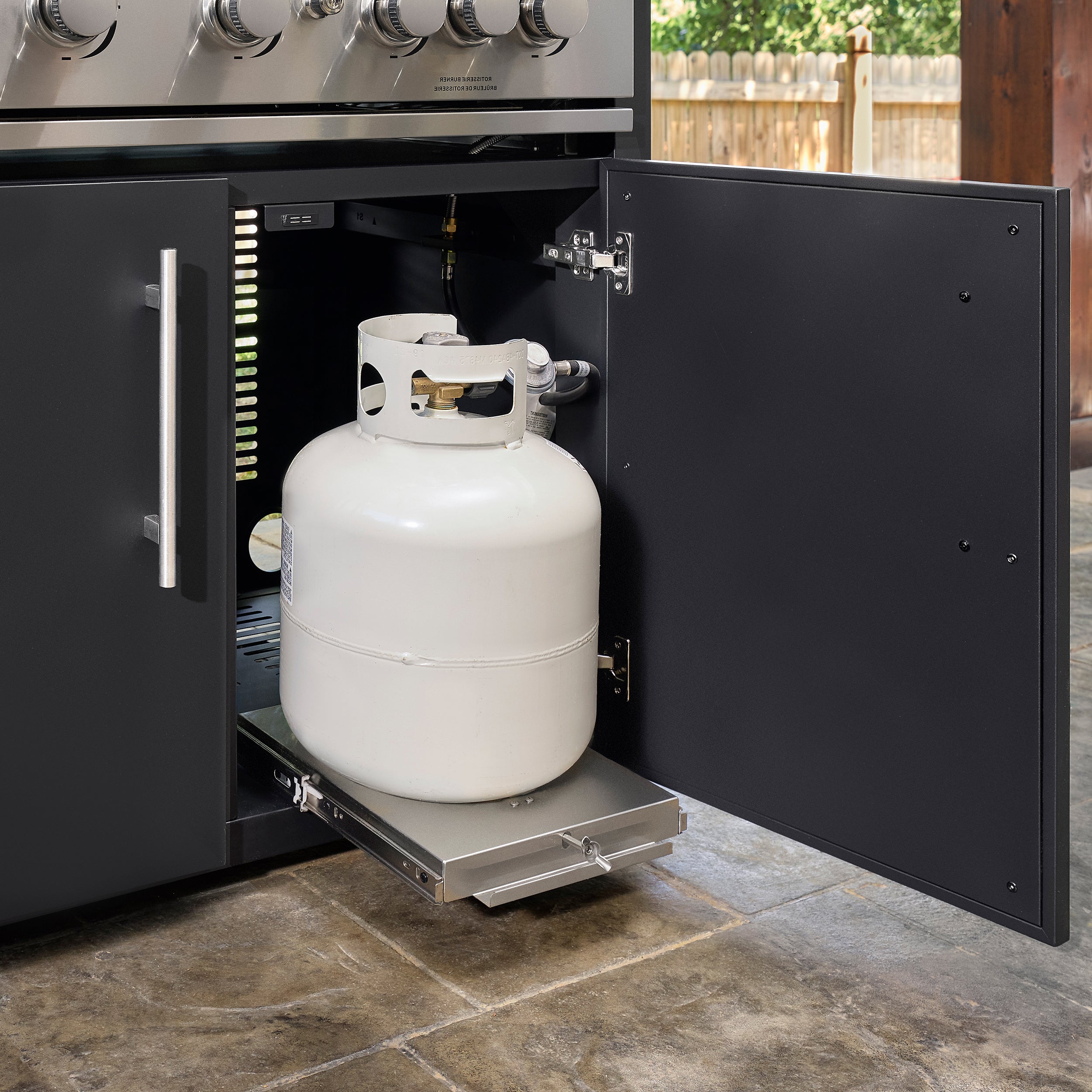 Emory Corner Outdoor Kitchen Island - Combo