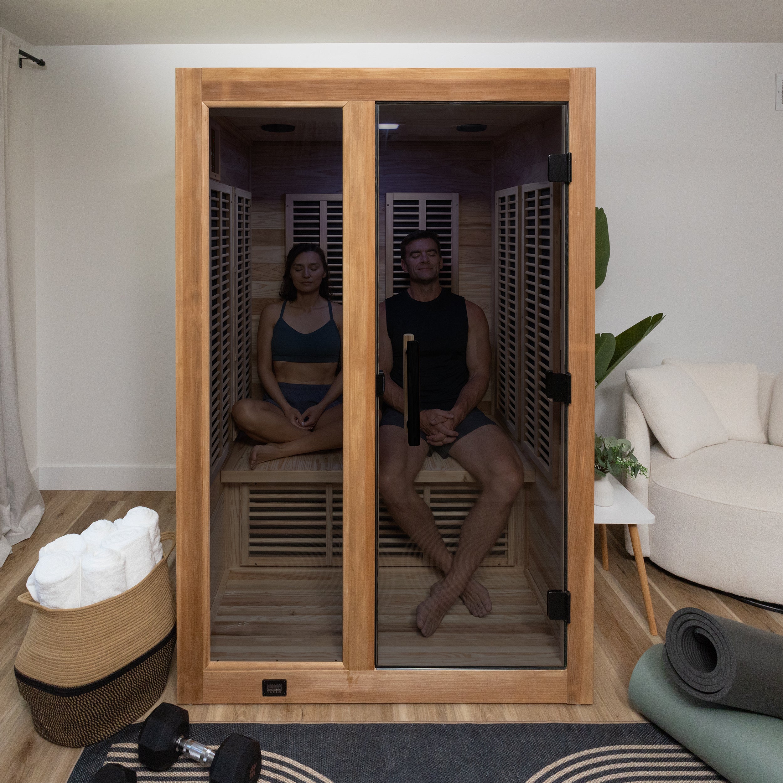 Knox 2-Person Indoor Infrared Sauna | Backyard Discovery