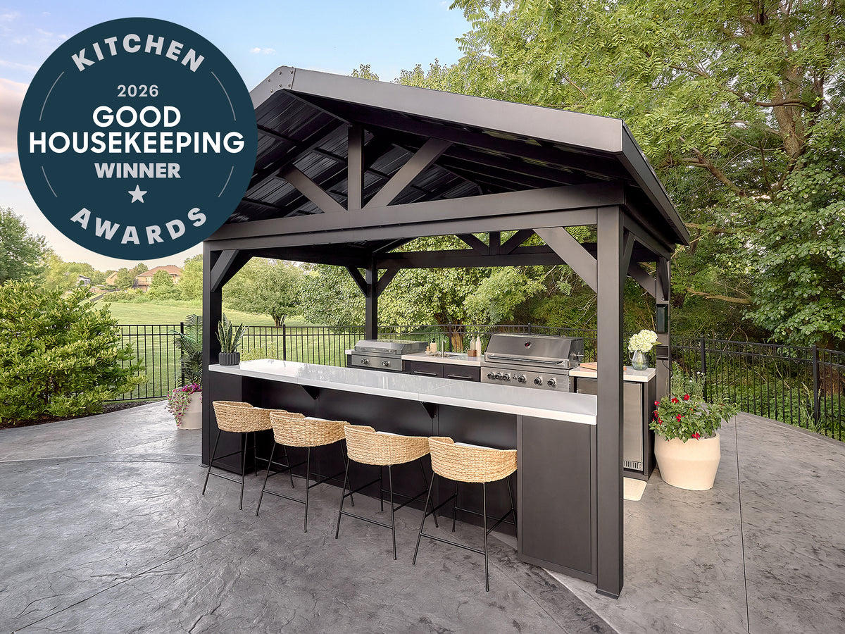 Lancaster | Galley Outdoor Kitchen with Built-In Grill & Griddle