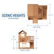 
                            
                              Load image into Gallery viewer, Scenic Heights Wooden Playhouse Diagram
                            
                          