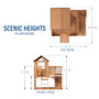 Load image into Gallery viewer, Scenic Heights Wooden Playhouse Dimensions
