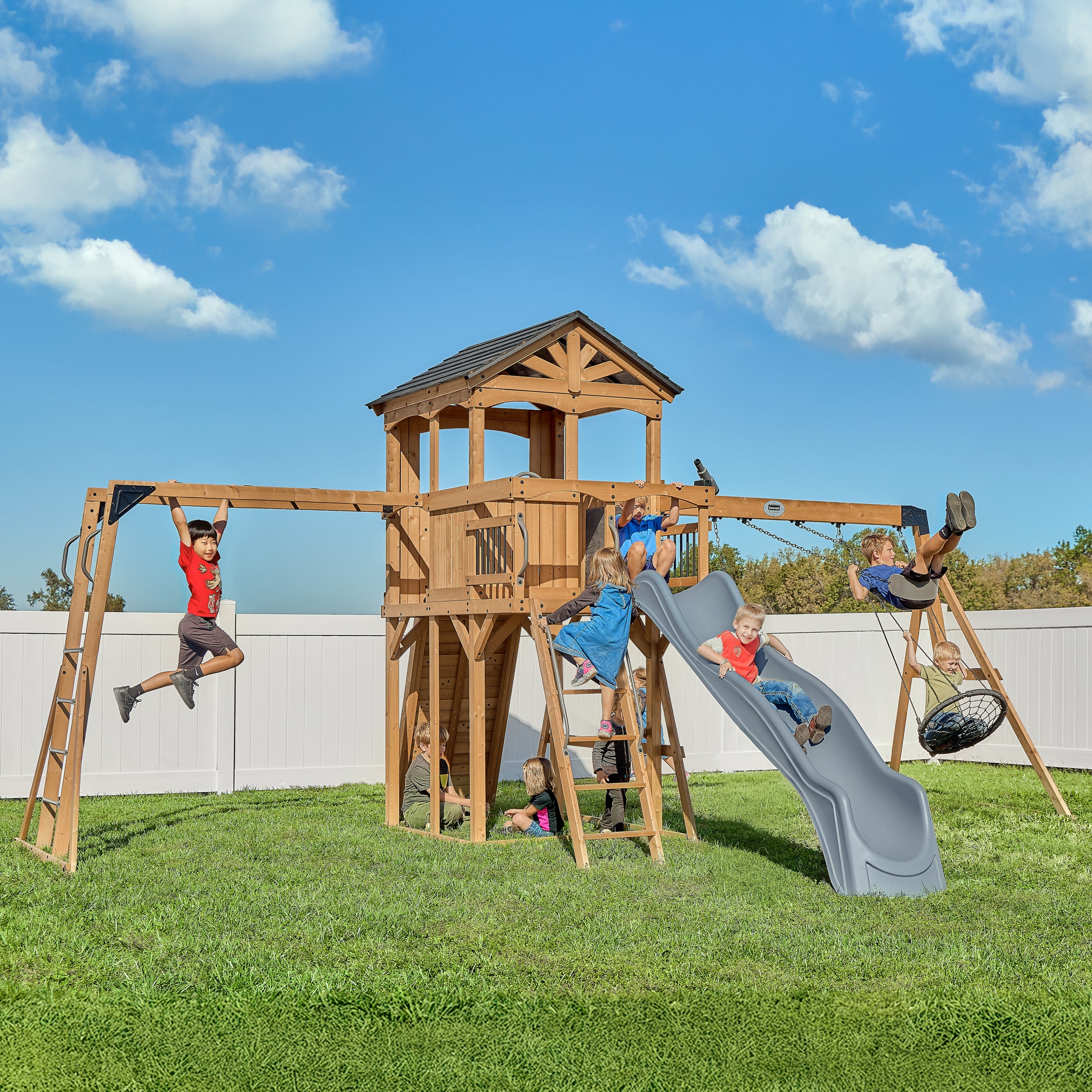 dollbackey様オーダーBTTウイング付パームレスト　330x115x26 Dover Bay Swing Set with Monkey Bars