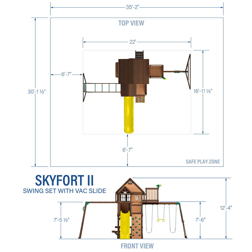 Skyfort-with-Yellow-Slide-Diagram