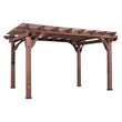 
                            
                              Load image into Gallery viewer, 14x10 Somerville Pergola - Walnut Stain
                            
                          