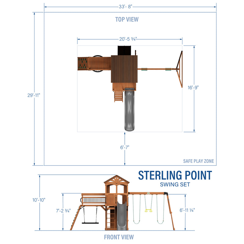 Sterling Point Swing Set specifications