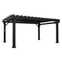 Load image into Gallery viewer, 16x12 Stratford Traditional Steel Pergola With Sail Shade Soft Canopy
