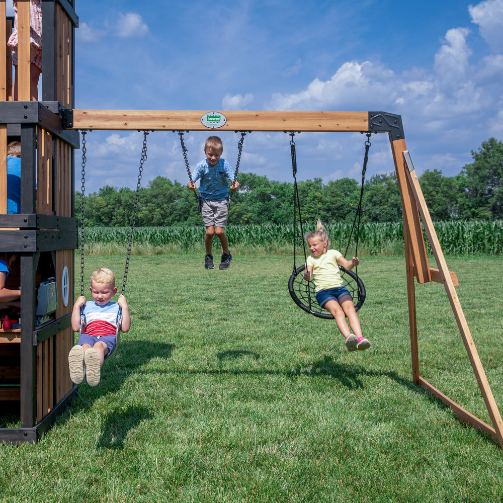 Mystic Tower Swing Set Backyard Discovery