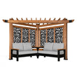 
                            
                              Load image into Gallery viewer, Tuscany Cabana Pergola with Conversational Seating-Pebble Panels
                            
                          