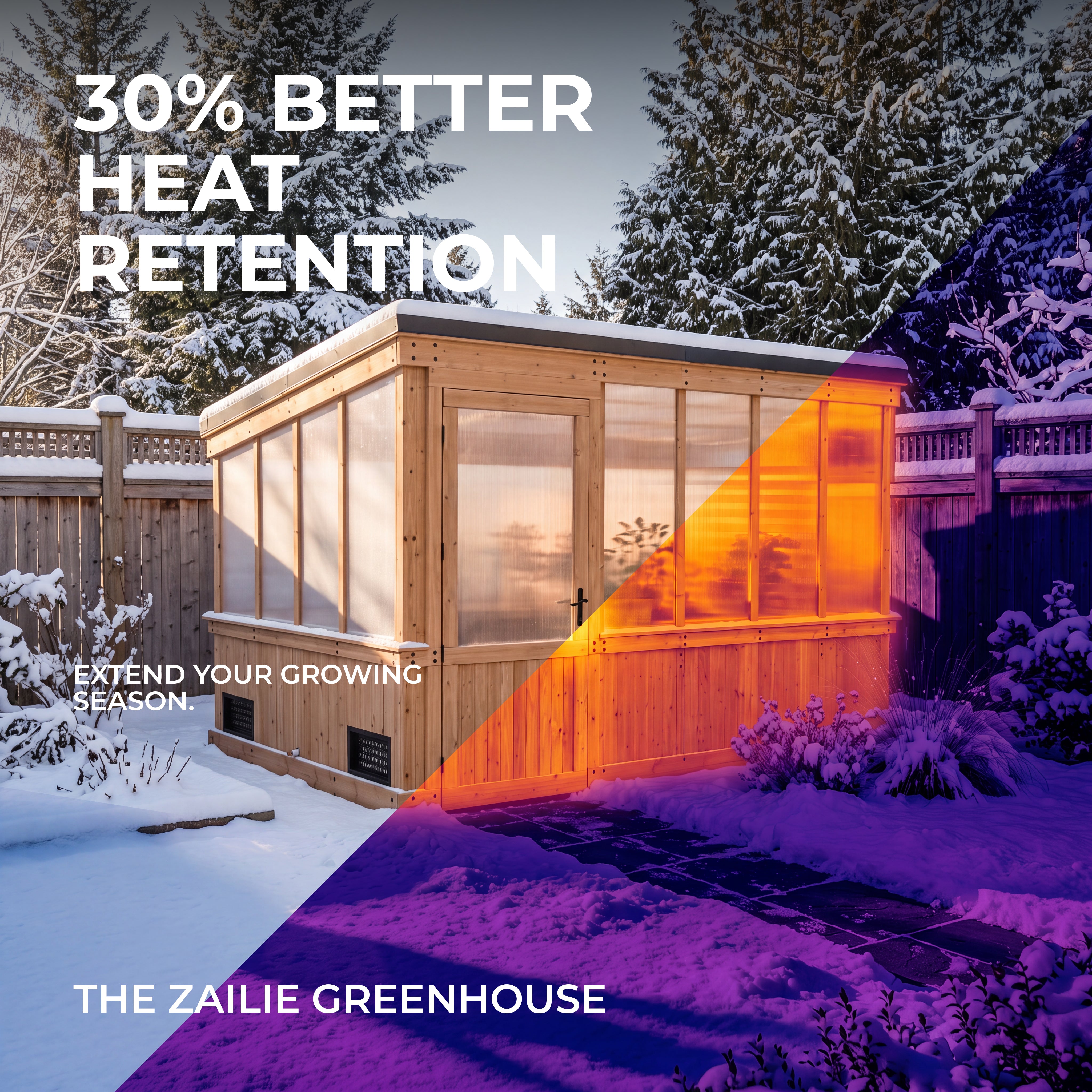 12x7 Zalie Cedar Greenhouse Kit | Backyard Discovery