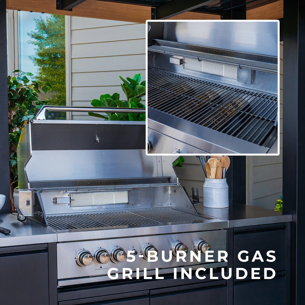 5-Burner Gas Grill Included