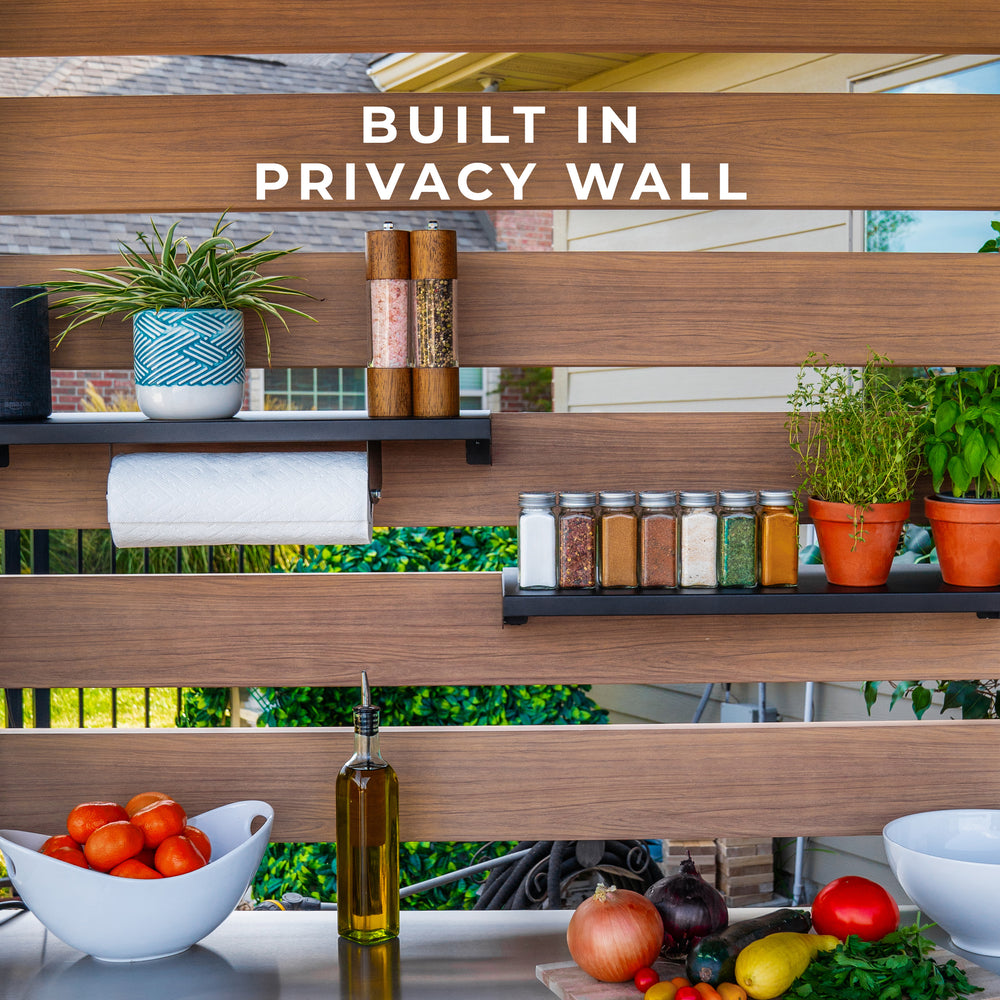 Built in privacy wall