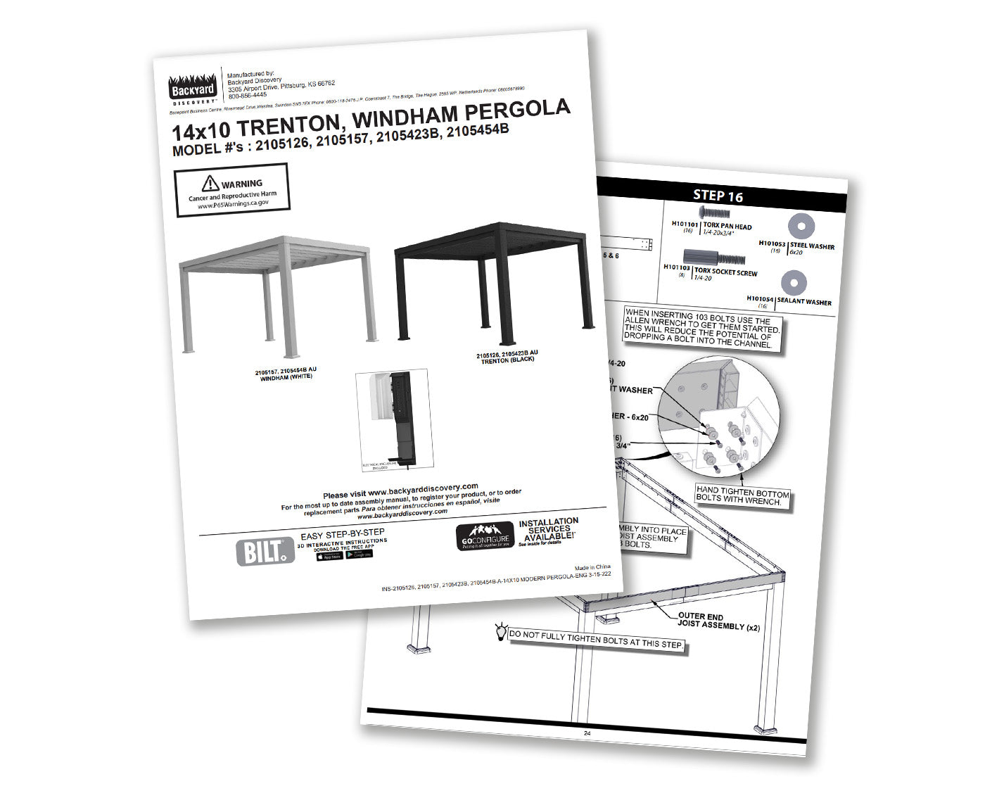 ReadytoAssemble Pergola Kits Easy Assembly Backyard Discovery
