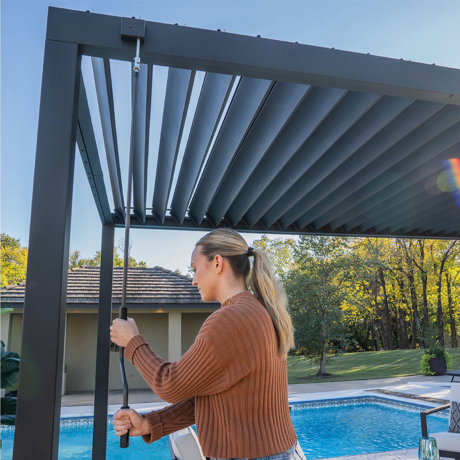 Pergola Kits Louvered at Lucas Cade blog