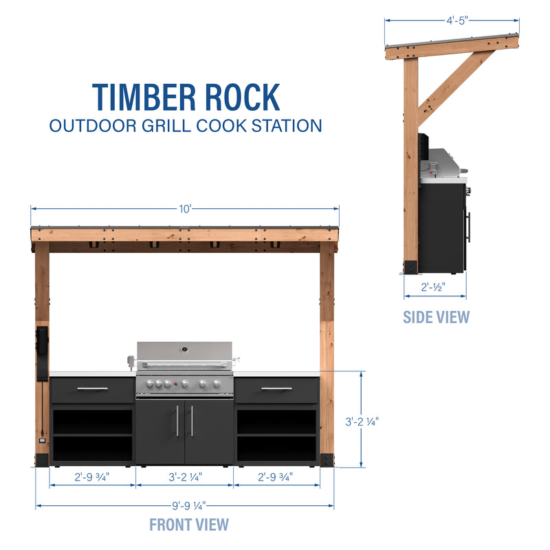 Timber Rock Outdoor Grill Cook Station specifications