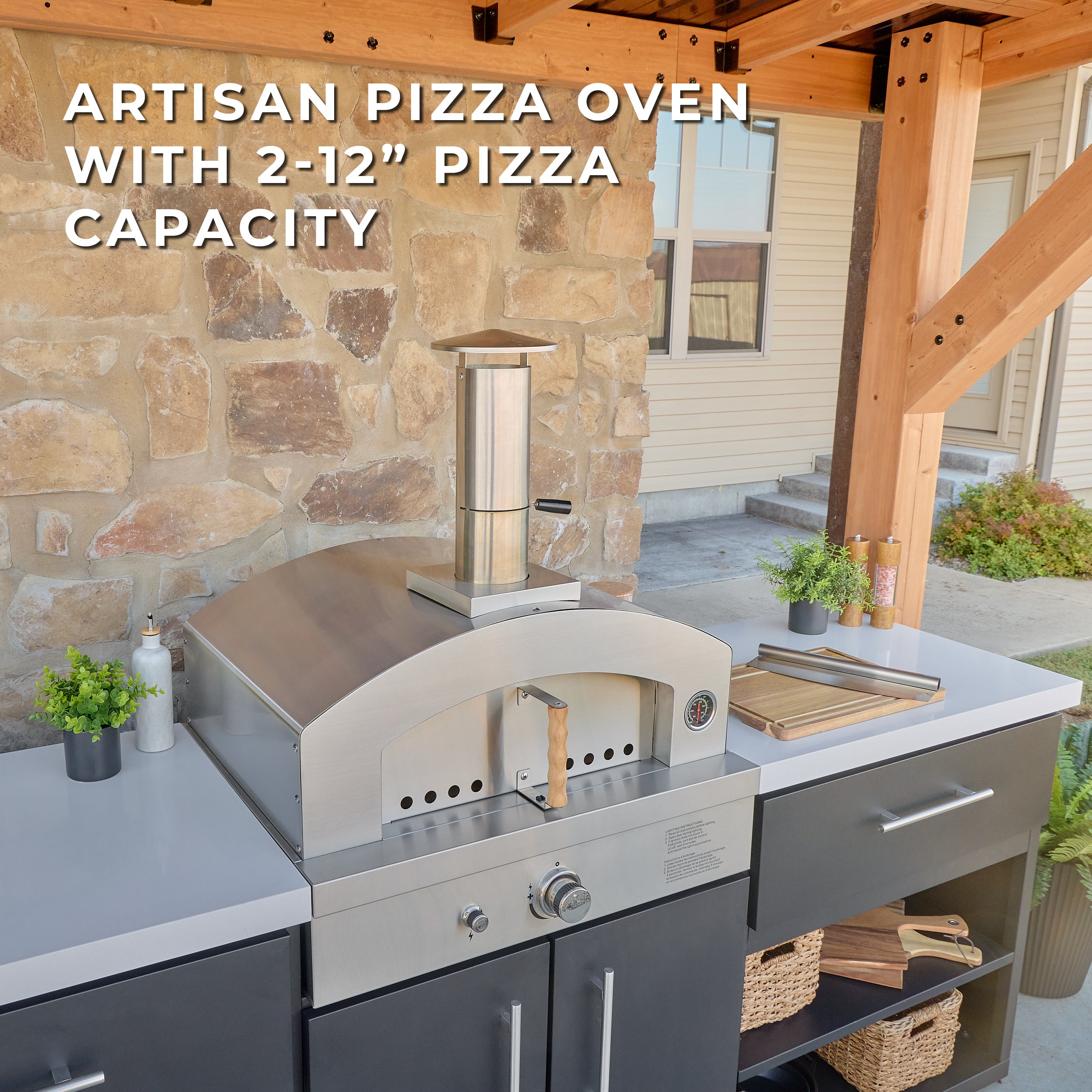Timber Rock Outdoor Pizza Oven Cook Station