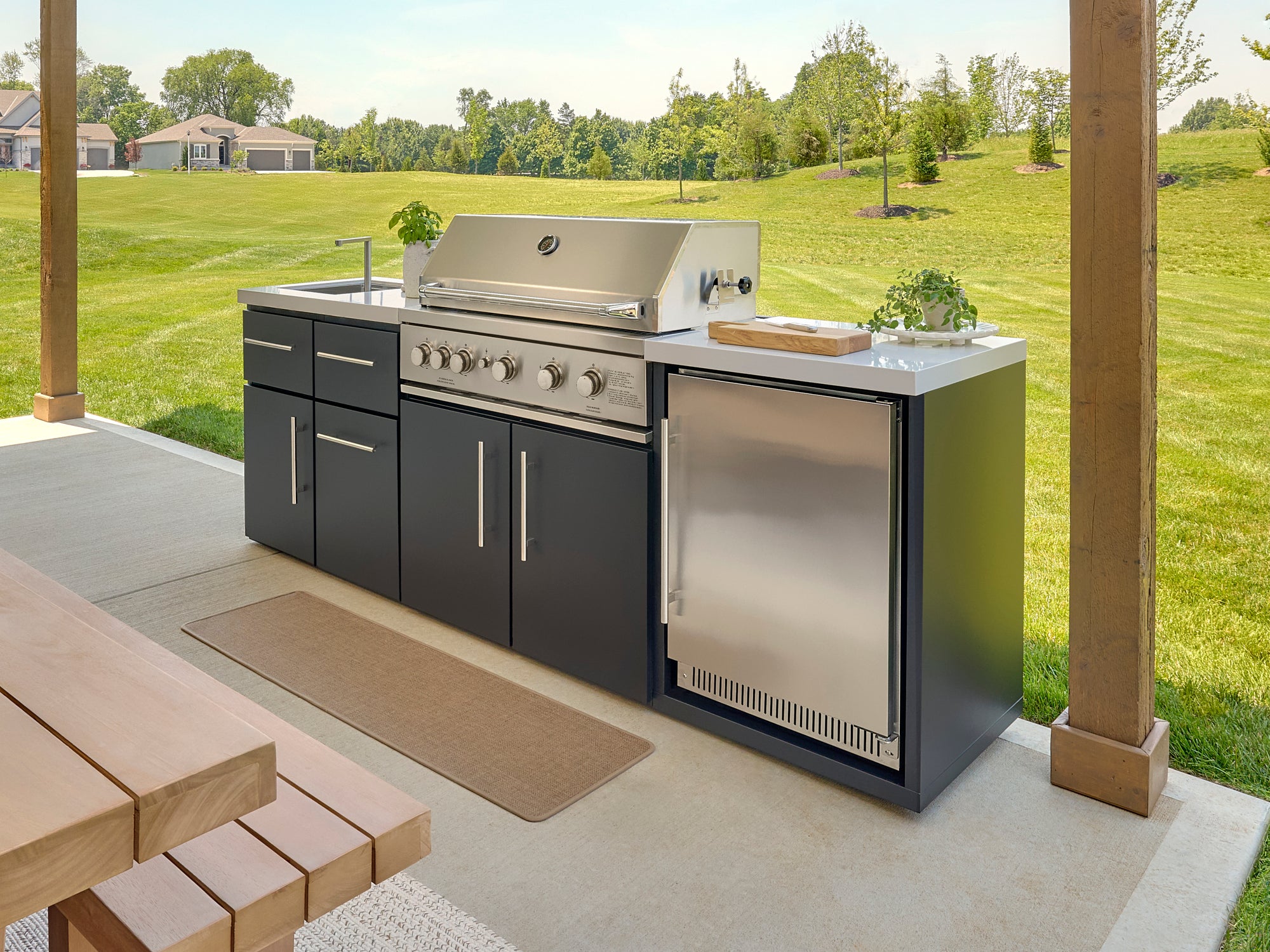 Emory 9' Outdoor Kitchen Island