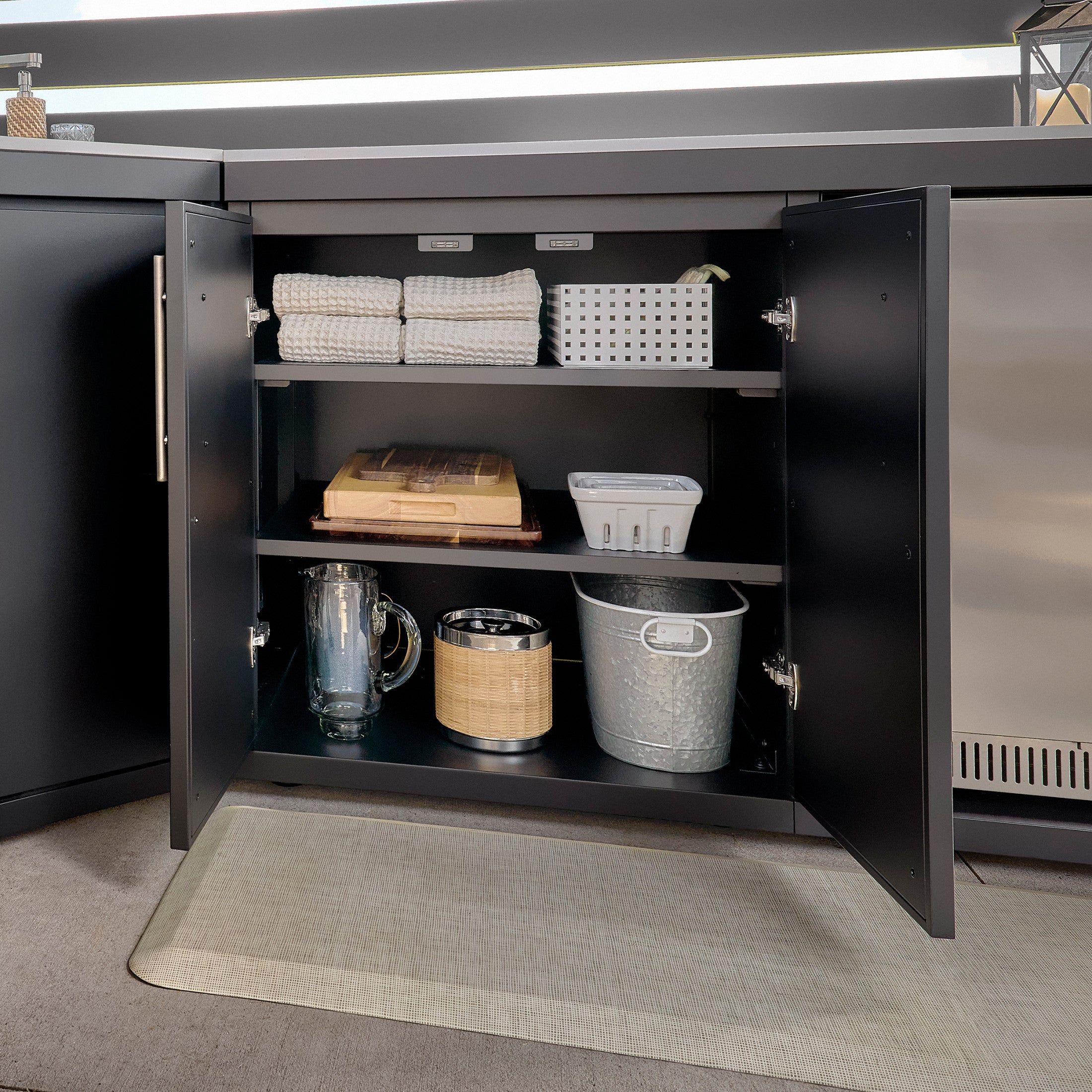 Langston Appliance-Ready Outdoor Kitchen with Refrigerator