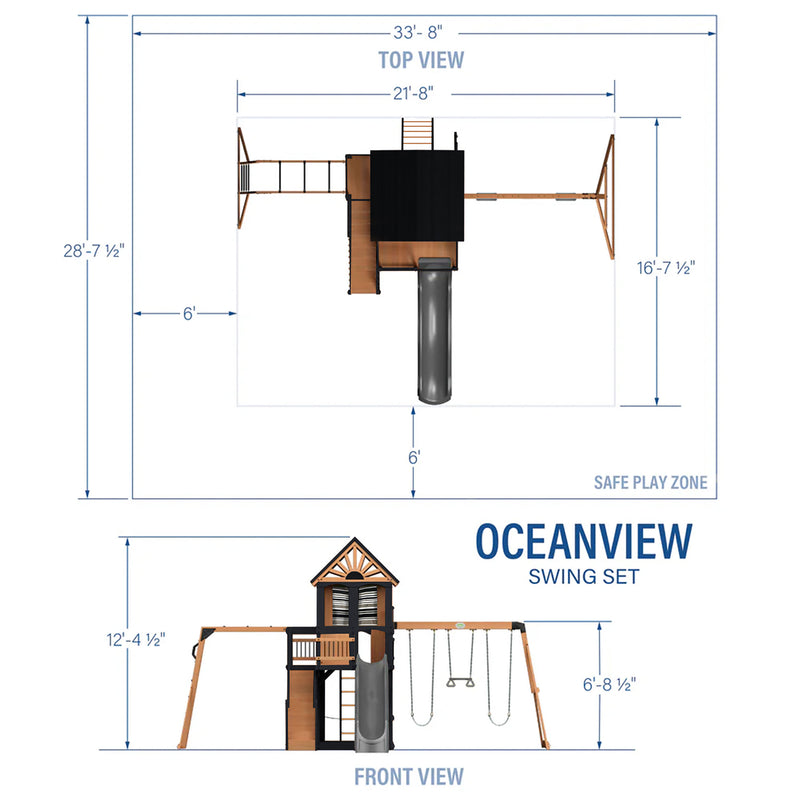 Oceanview II Swing Set specifications