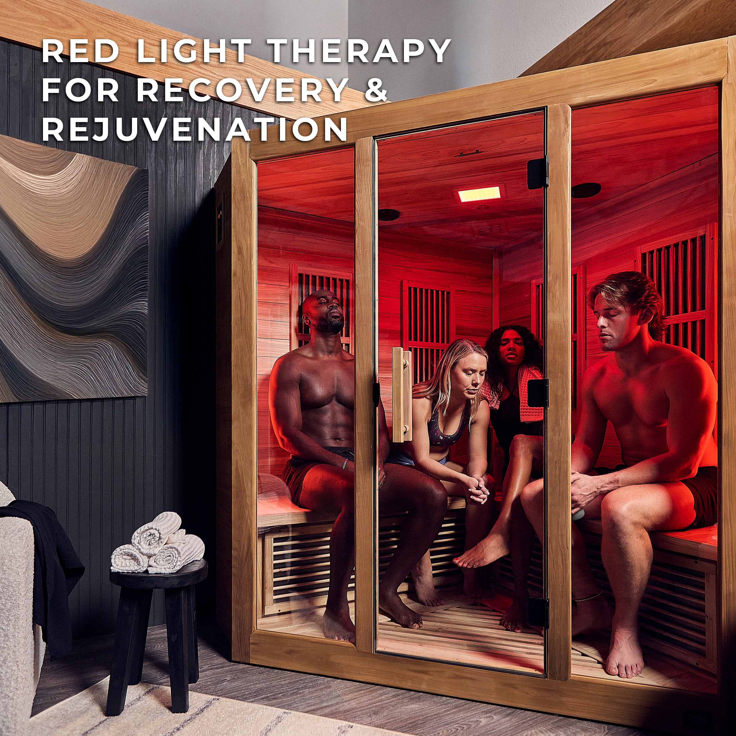 Rylan Indoor Infrared Corner Sauna – 4 Person