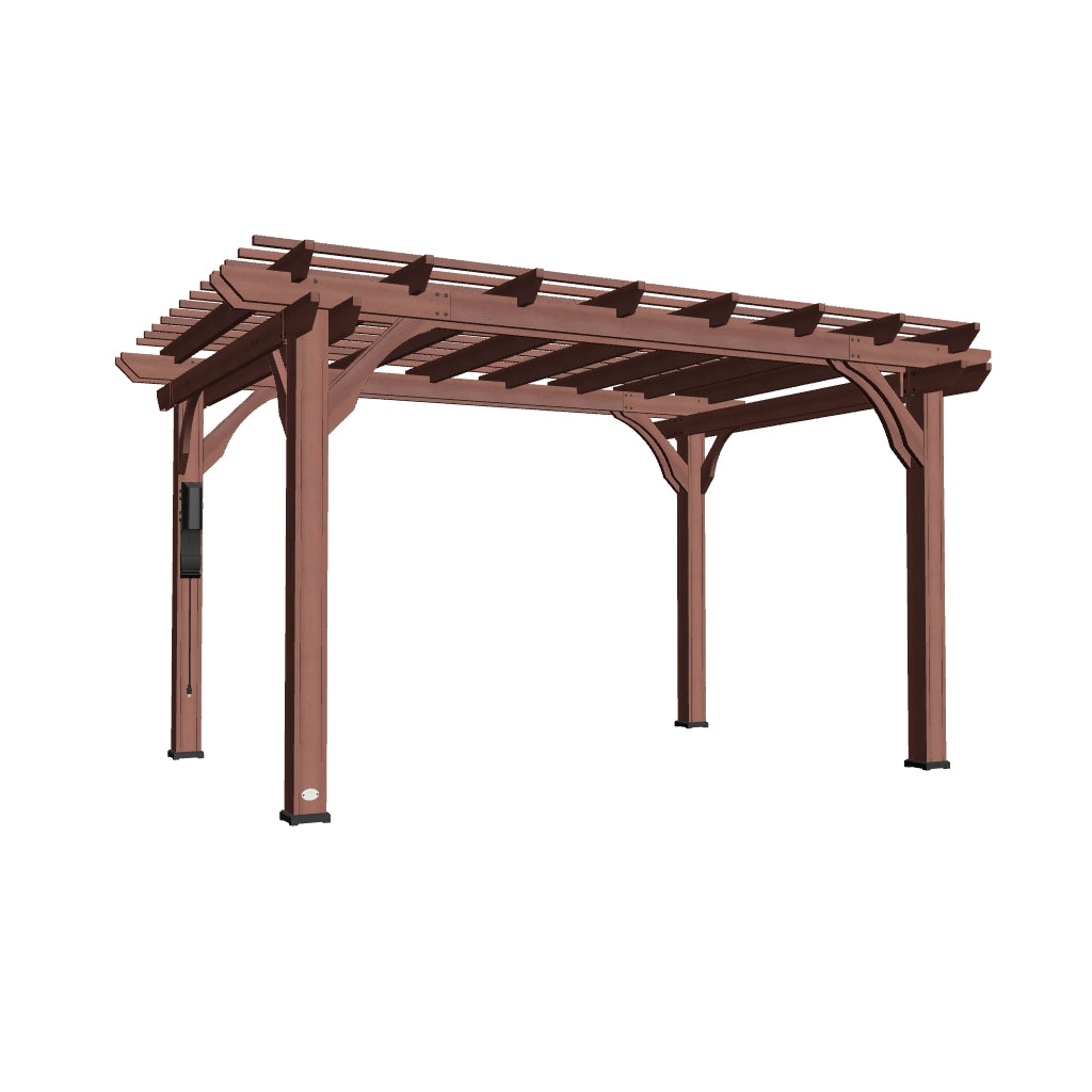 14x10 Somerville Pergola - Walnut Stain