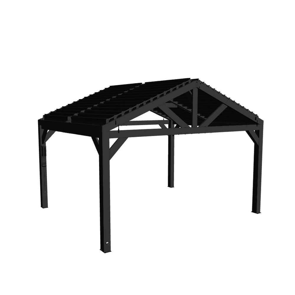14x12 Ridgeline Steel Louvered Pergola