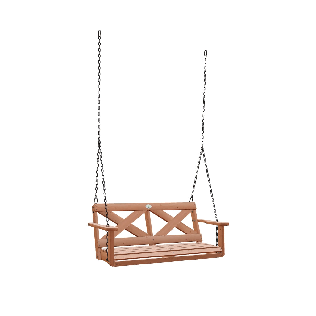 All Cedar Farmhouse Porch Swing - Thumbnail 5