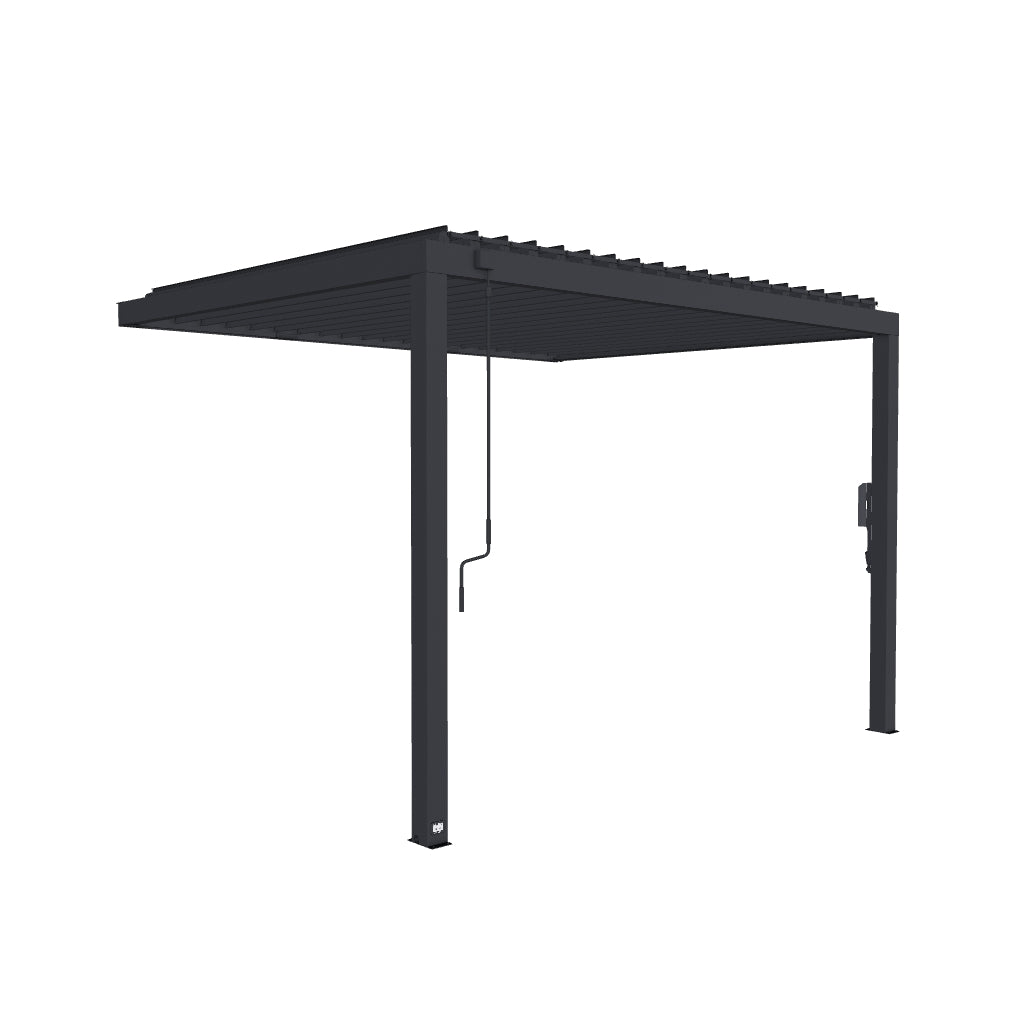 12x10 Evanston Louvered Pergola 3D Model