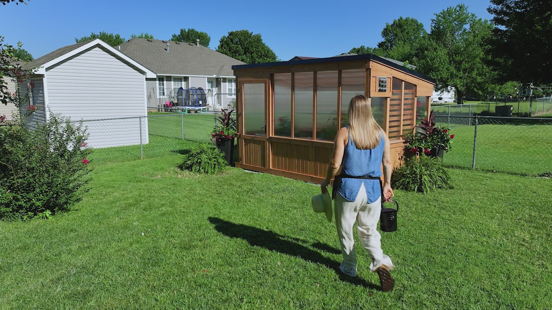 12x7 Zalie Cedar Greenhouse Kit | Backyard Discovery