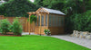 Bellerose 9x6 small cedar greenhouse walk through video highlighting the features.