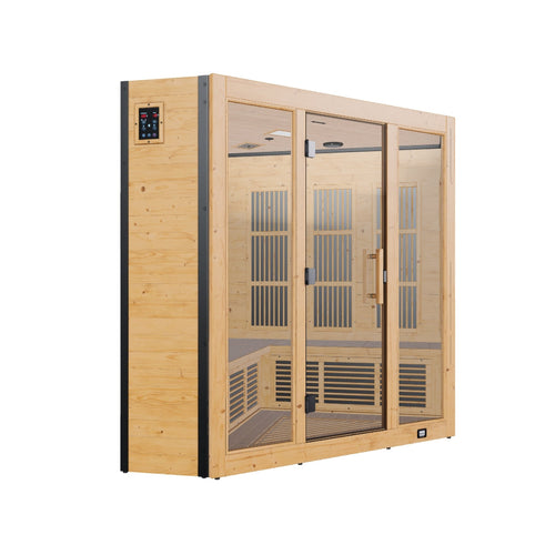Rylan Indoor Infrared Corner Sauna – 4 Person | stacked