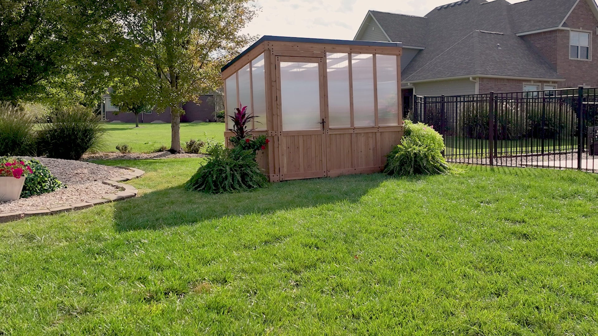 9x6 Willow Cedar Greenhouse Kit | Backyard Discovery