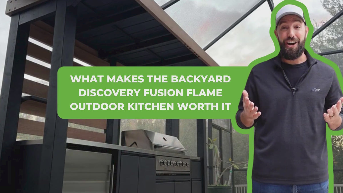 what makes the backyard discovery fusion flame outdoor kitchen worth it