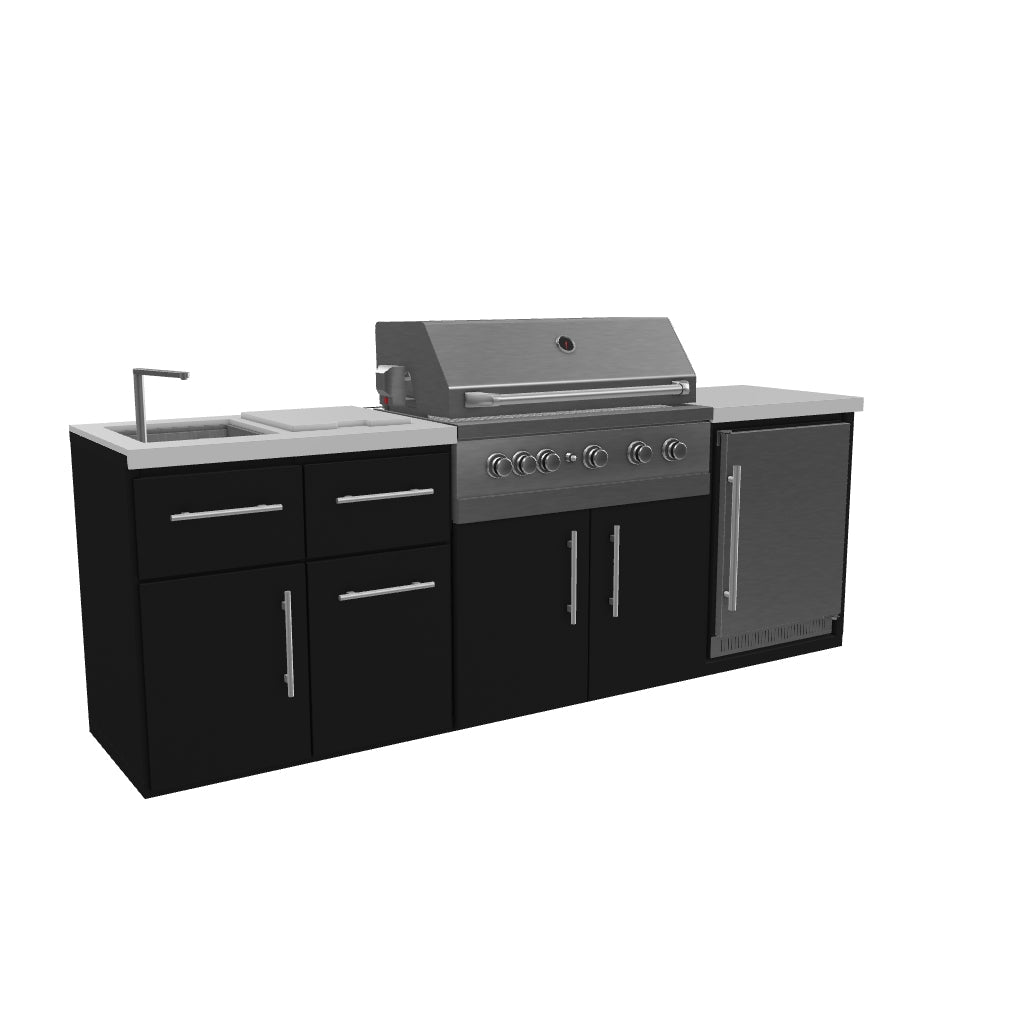 Emory 9' Outdoor Kitchen Island