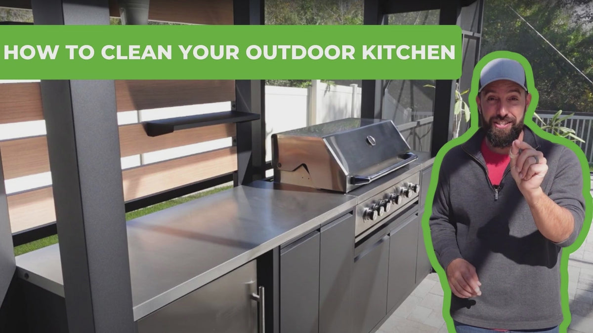 how to clean your outdoor kitchen