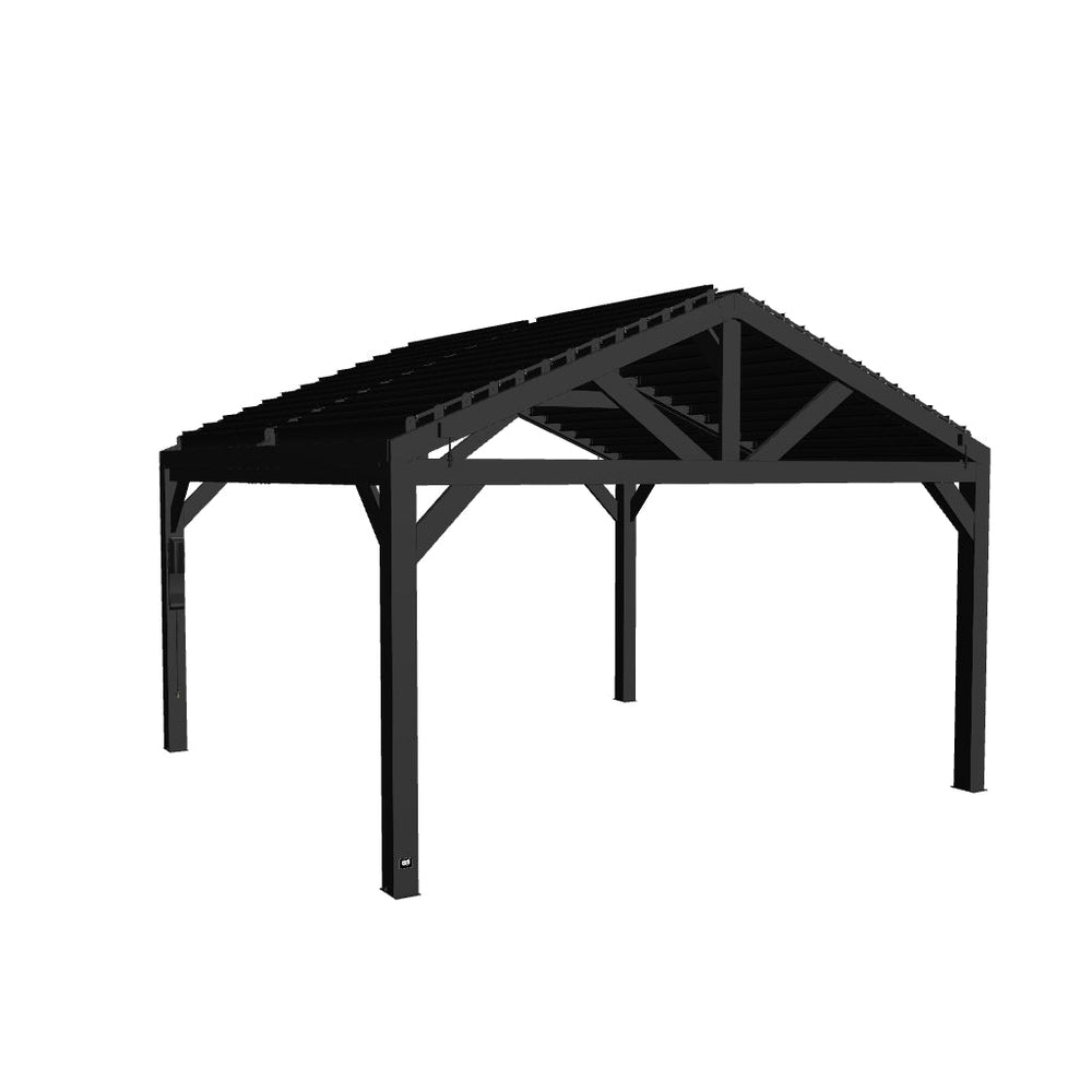14x14 Ridgeline Steel Louvered Pergola