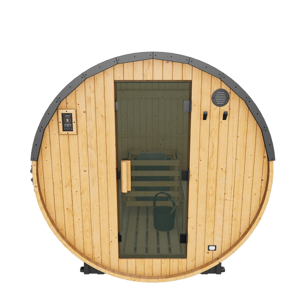 Paxton Outdoor Barrel Sauna – 2-4 Person
