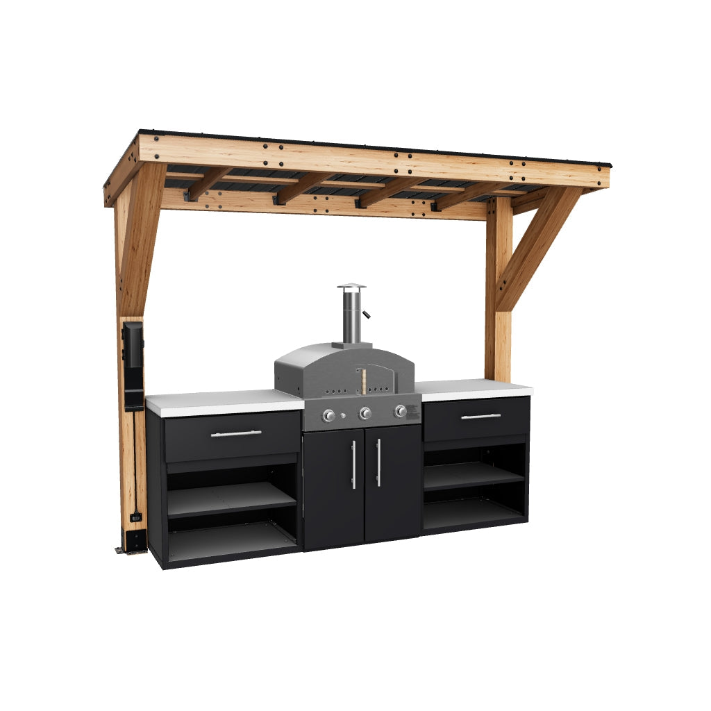 Timber Rock Outdoor Pizza Oven Cook Station