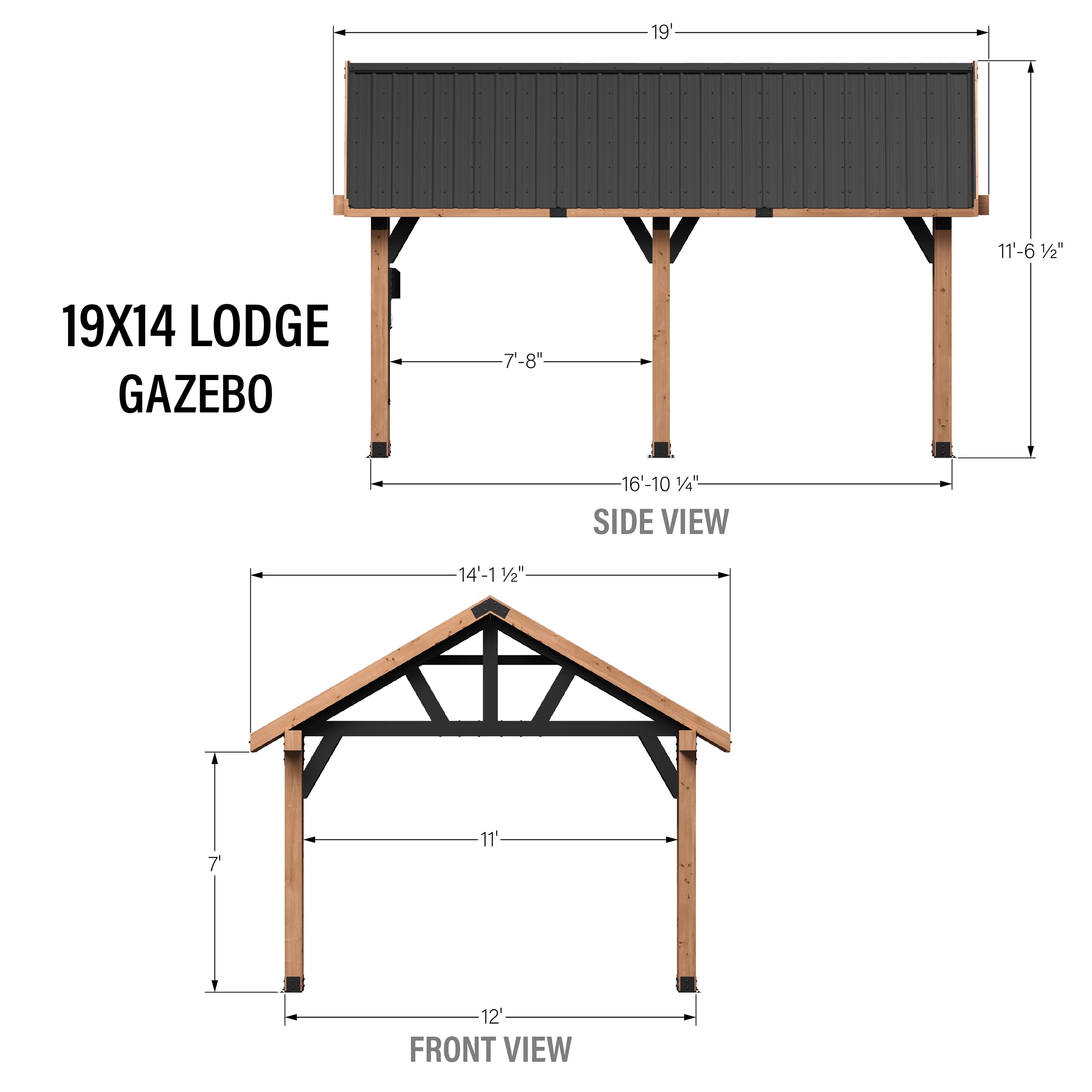 19x14 Lodge Gazebo