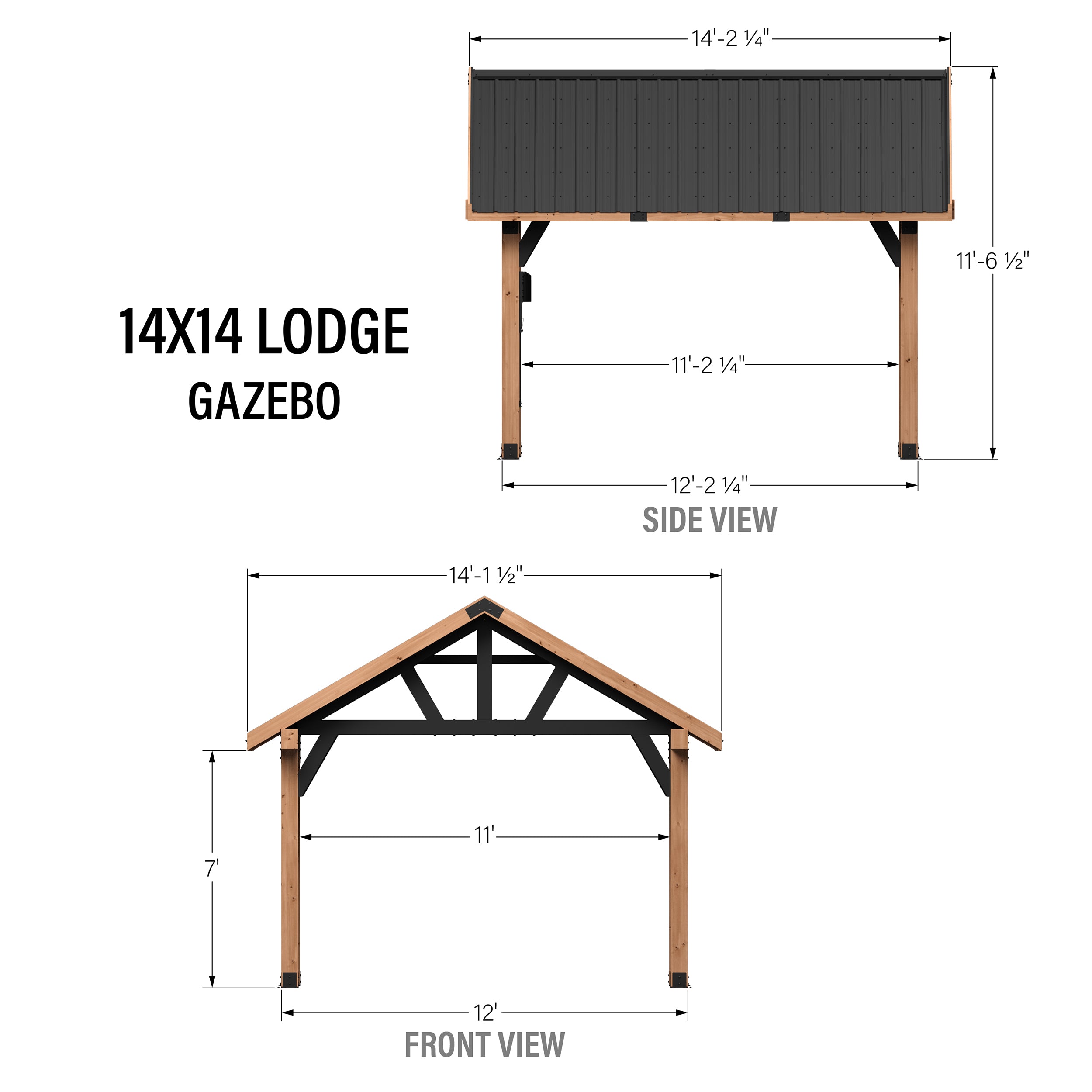 14x14 Lodge Gazebo