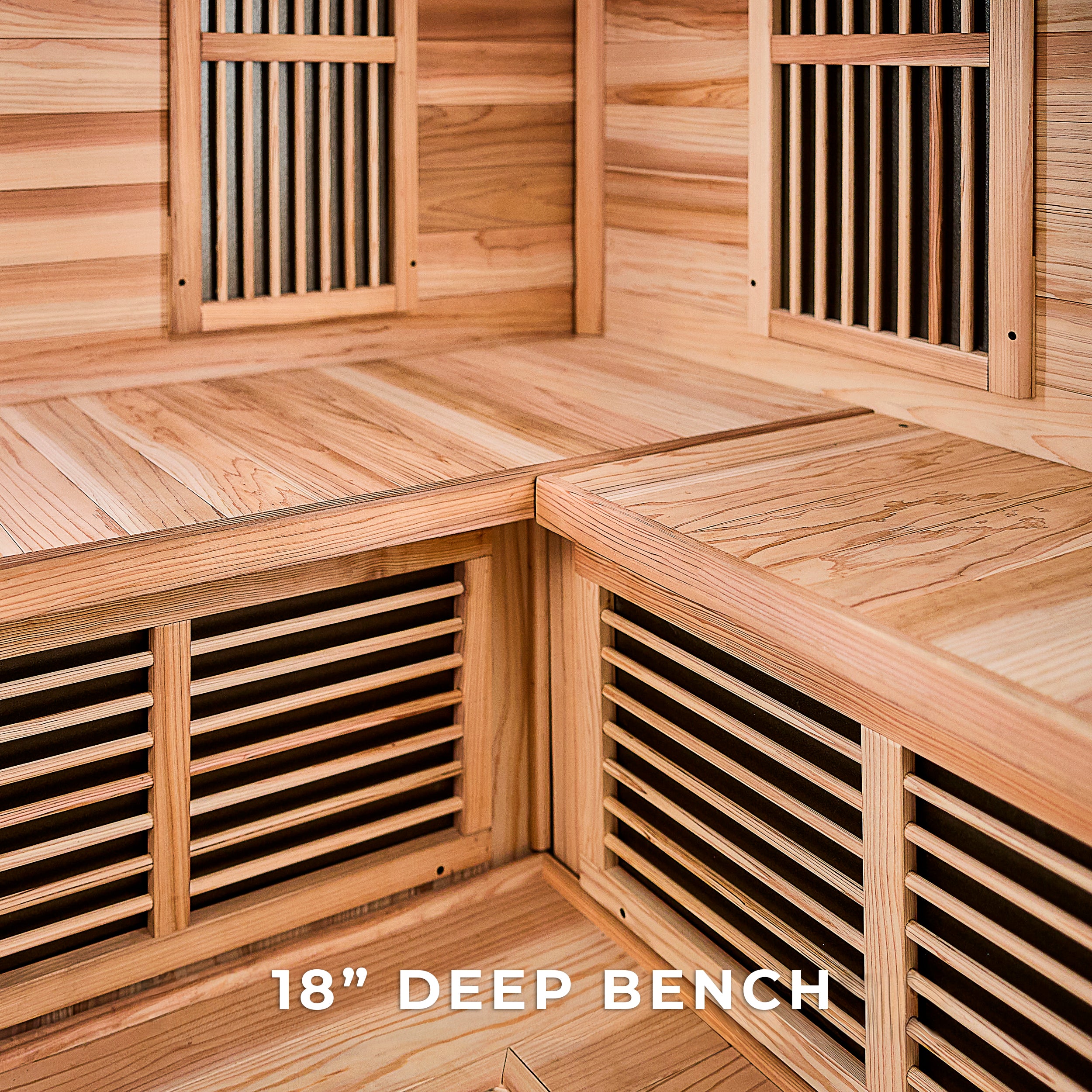 Rylan Indoor Infrared Corner Sauna – 4 Person