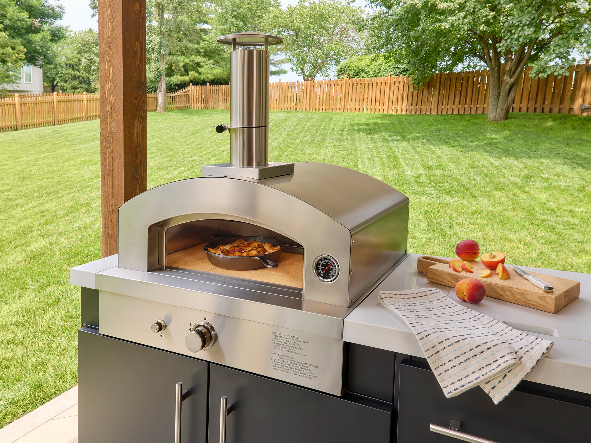 Emory 12' | Outdoor Kitchen Island with Built-In Grill & Pizza Oven