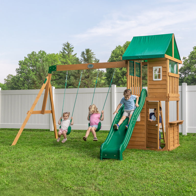 Sally Swing Set- River Royal Seersucker main image 1