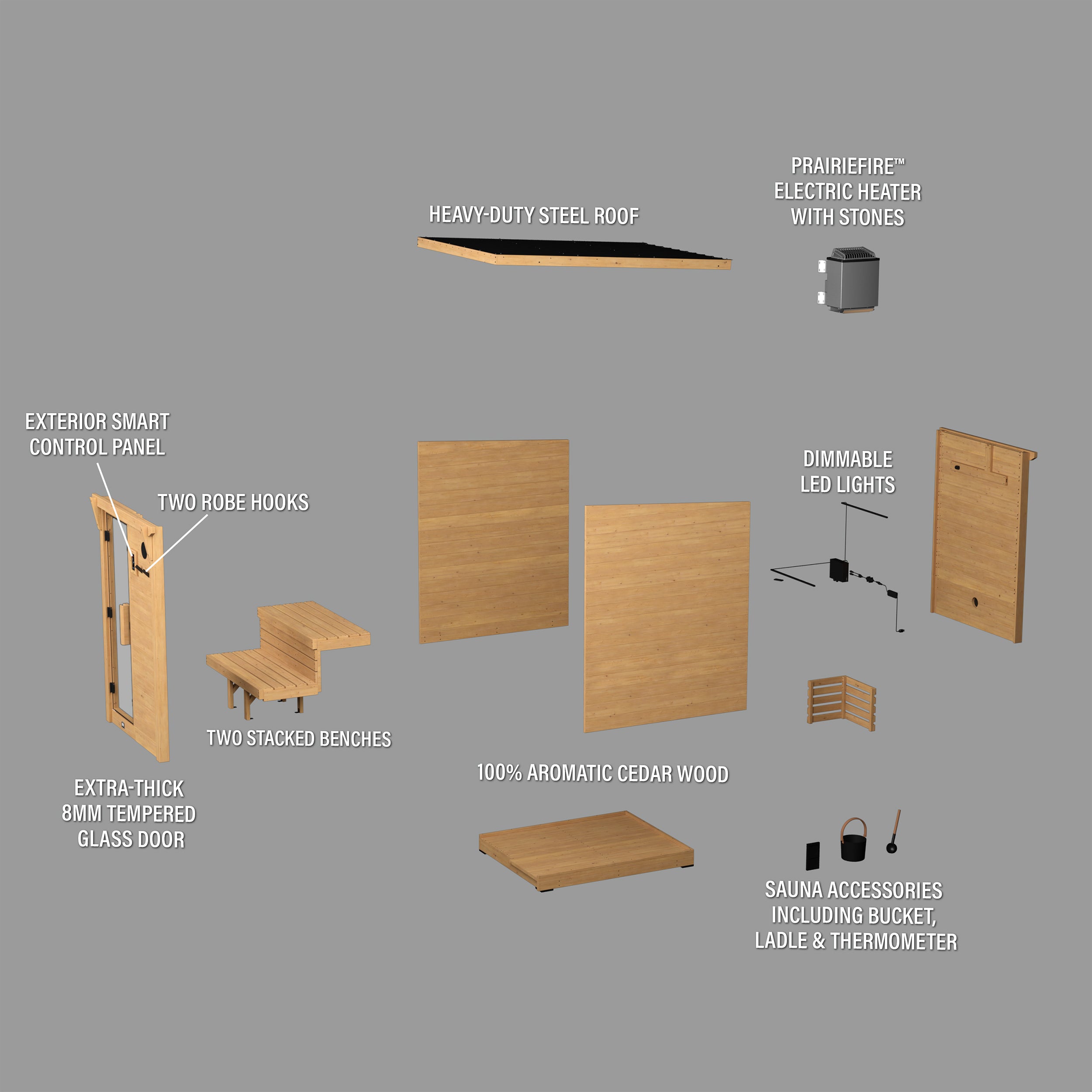 Henley Outdoor Cabin Sauna – 2-4 Person