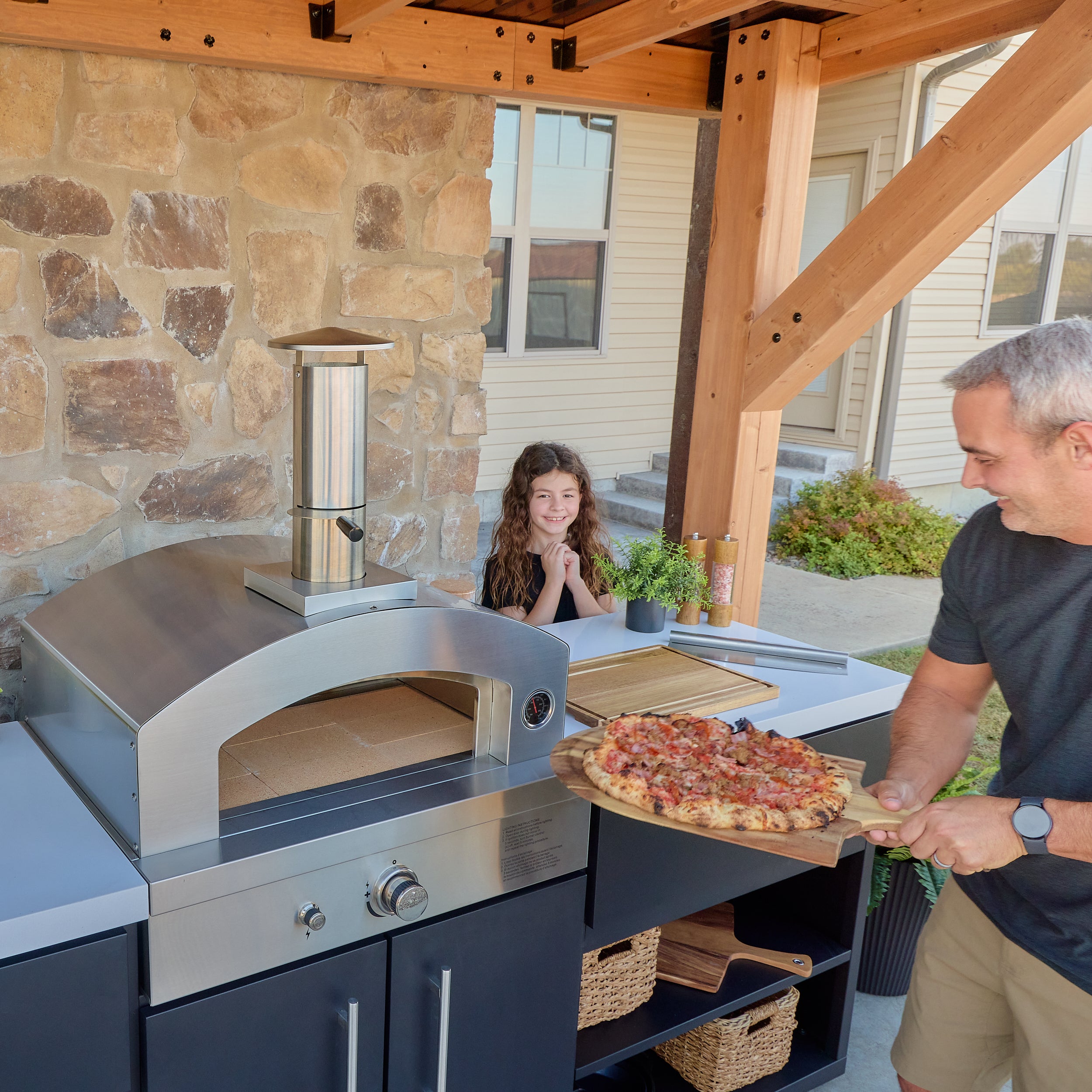 Timber Rock Outdoor Pizza Oven Cook Station