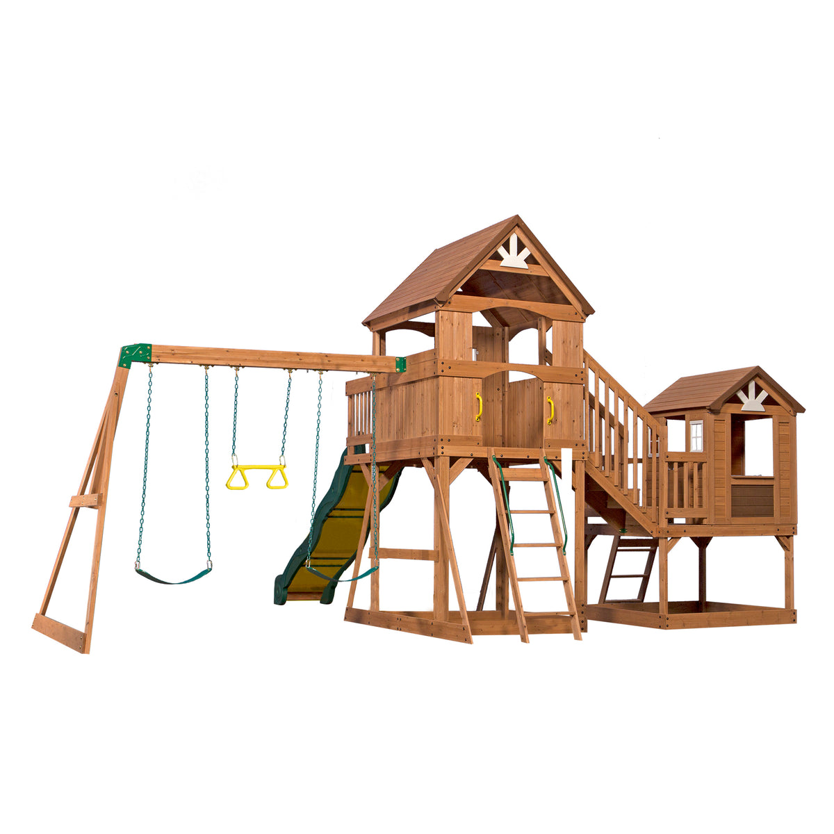 Malibu Wooden Swing Set for Kids Backyard Discovery