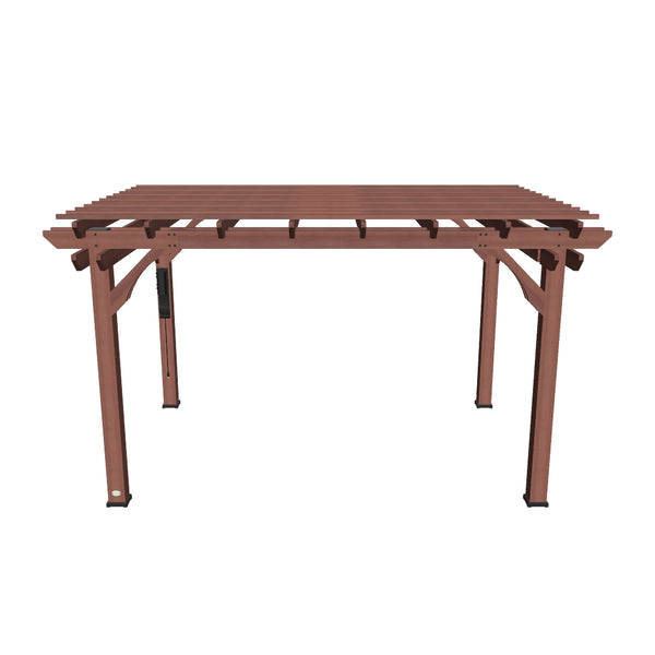 14x10 Somerville Pergola Walnut Stain Backyard Discovery